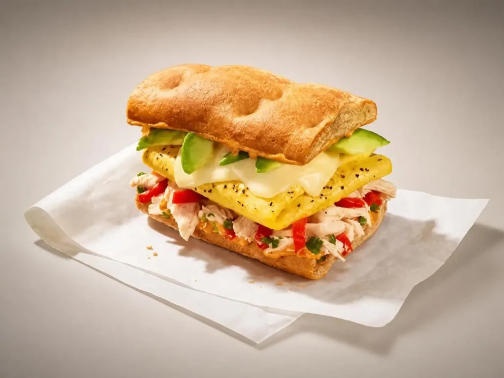 Chipotle Chicken, Egg & Avo Sandwich
