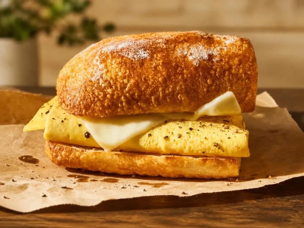 Ciabatta Egg & Cheese Sandwich