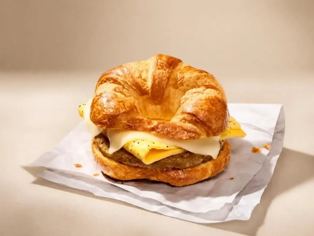 Croissant Sausage, Egg & Cheese Sandwich