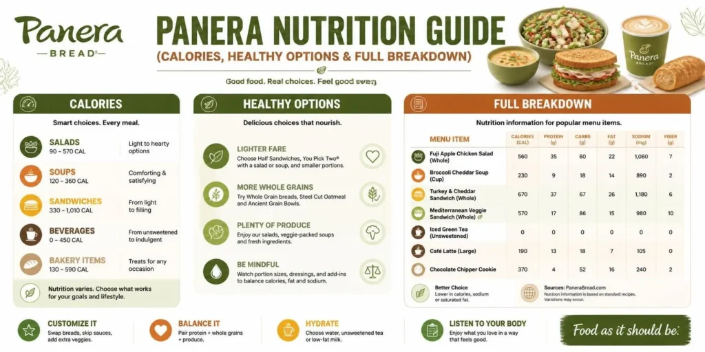 Panera Menu Nutrition