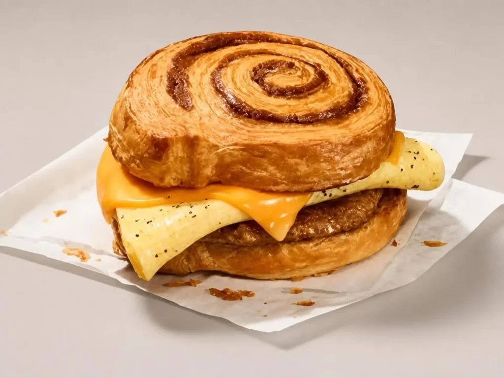 Sausage Cinna Scramble Sandwich