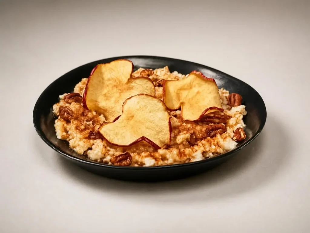 Steel Cut Oatmeal with Apples & Pecans