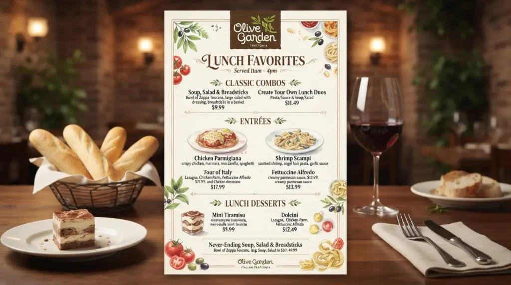 Olive Garden Lunch Menu