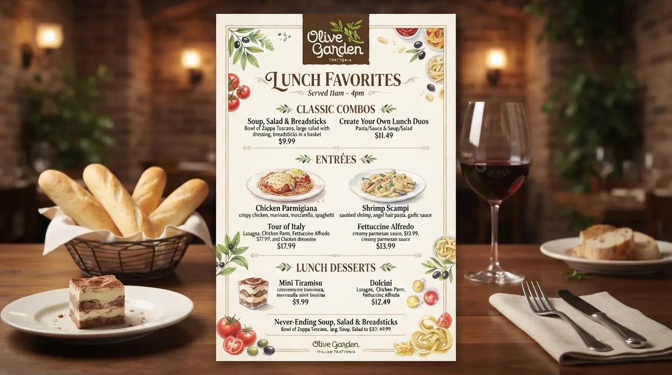 Olive Garden Lunch Menu